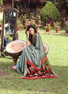 New Launch Of Soft Khadi Silk Printed Party Wear Saree With Contrast Print